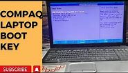 compaq boot menu key | compaq laptop boot from usb