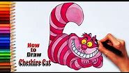 How to Draw the Cheshire Cat from Alice in Wonderland | drawing tutorials | learning for arts