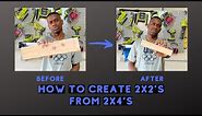 How to Create your own 2x2's from a 2x4 | Woodworking Basics | Simple