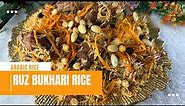 Ruz Bukhari Rice Recipe | Bukhari Tice with Lamb Meat | Midfle East Cuisine | Arabic Pulao Recipe