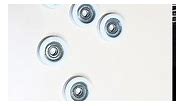 5x23x7.5mm White Bearing Steel Deep Groove Bearing Nylon Small Pulley Wheels, Set of 10