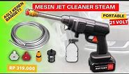 Mesin cuci steam motor/mobil Jet Cleaner portable 21 VOLT