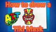 How to draw a Tiki Mask