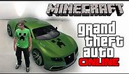 GTA 5 Online Minecraft Car
