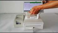 Android 10 inch Cash Register Touch Screen POS Tablet PC with POS System Printer and Cash Box