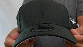 New Era 39THIRTY-BLANK Black Flex Fitted Hat