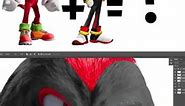 Knuckles the echidna fusion with Shadow the hedgehog | SONIC FUSION