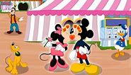 Mickey Kissing Minnie Mouse