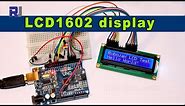 Using LCD1602 LCD display for Arduino