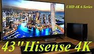43" Hisense 4K TV Computer Setup. Reduce Your Eye Strain!