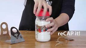 Mason Jars DIY: Gift with reCAP Mason jar lids - Holiday Cookie Mix