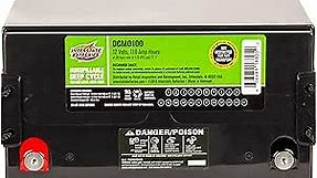 Interstate Batteries 12V 110 AH SLA/AGM Deep Cycle Battery for Solar, Wind, and RV Applications - Insert Terminals (DCM0100)