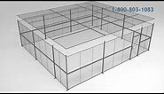 Modular Wire Partition Enclosures and Security Cages