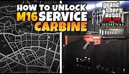How to Unlock M16 / Service Carbine (Locations With Map) in GTA 5 Online: The Criminal Enterprises