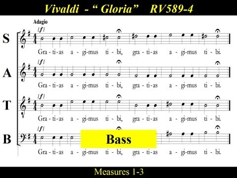 Vivaldi - Gloria - RV589 - 4 Gratias Agimus Tibi - Bass
