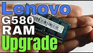 Lenovo G580 Memory upgrade and install