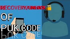 how to unlock puk sim code