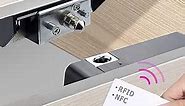 RFID Electronic Cabinet Lock, Smart NFC Drawer Locks, Hidden Card Lock for Wooden Cabinet Cupboard Drawer Furniture