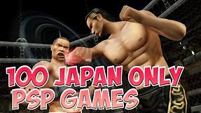 100 Japan Only PSP Games