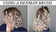 How to use the Denman Brush on 2b-3a Curls | Wet to Dry Routine