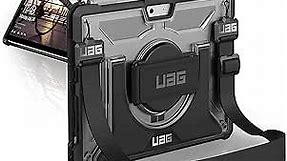 URBAN ARMOR GEAR UAG Designed for Microsoft Surface Go 4 / Surface Go 3 / Surface Go 2 / Surface Go Case 10.5" Plasma w/Hand Strap & Shoulder Strap Feather-Light Rugged Military Drop Tested Cover Ice
