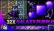 Galaxy Purple [32x] MCPE PvP Texture Pack (FPS Friendly)
