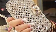 Bonitec Compatible with iPhone 14 Plus Wallet Case for Women Luxury Cute Shiny Bling Glitter Bowknot Crystal Diamond Rhinestone Wallet Flip Stand Kickstand Protective Full Body Cover with Card Slot