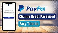 How to Change PayPal Password !