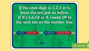 Rounding to 10 Poem Number Line Poster
