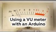 Using a VU meter with an Arduino