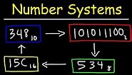 Number Systems Introduction - Decimal, Binary, Octal, Hexadecimal and BCD Conversions
