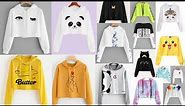 Fashionable and trendy crop hoodies collection for teenage girls |