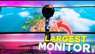 Playing Fortnite on a 49" Ultrawide MONITOR!😱