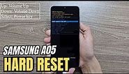 How To Hard Reset Samsung A05