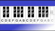 Piano Lesson 7: How to Label a 32, 36, 37, 49, 54, 61, 76 and 88 key Keyboard