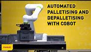 Automated palletising and depalletising with FANUC CRX-25iA cobot
