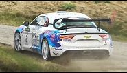 Alpine A110 R-GT Rally Car In Action: Launch Control, Accelerations, Jumps & Sound!