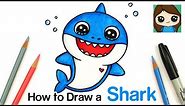 How to Draw Baby Shark Easy