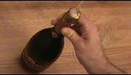 How to cork a champagne bottle