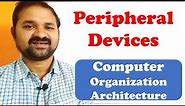 Peripheral Devices In Computer Organization Architecture || Input Output Organization