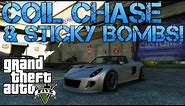 Grand Theft Auto V | MY BEST GTA VIDEO YET! | COIL COP CHASE & STICKY BOMBS!