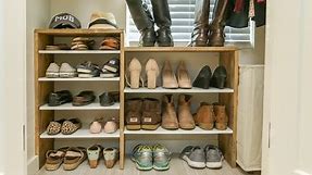 Build a DIY Shoe Rack Custom for Your Closet!