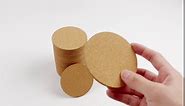 100 pcs Cork Coasters for Drinks, Bulk Blank Coasters DIY Crafts, Non-Slip, Heat-Resistant, Absorbent and Reusable Coffee Coaster for Home Tabletop Decoration