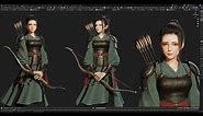 Blender 3D Modeling - Archer - Character