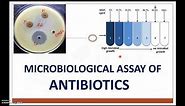 Microbiological Assay of Antibiotics: Methods: A (Cup/cylinder plate) & B (Turbidimetric Or tube)