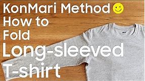 KonMari Method How to fold Long sleeved Tshirts -English edition-