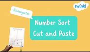 Sorting Numbers 0-20 Cut and Paste | Math Activities | Twinkl