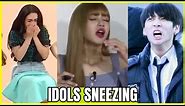 「FUNNY」KPOP IDOLS SNEEZING COMPILATION