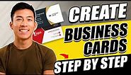 How to Create Professional Business Cards For Free 2024 (Step-by-Step)