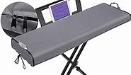 Piano Keyboard Cover 61 Keys - Zipper Music Stand Opening Waterproof Thickness & Durable Digital Piano Cover for 61 Key with Handles Adjustable Drawstring for Digital Electric Piano